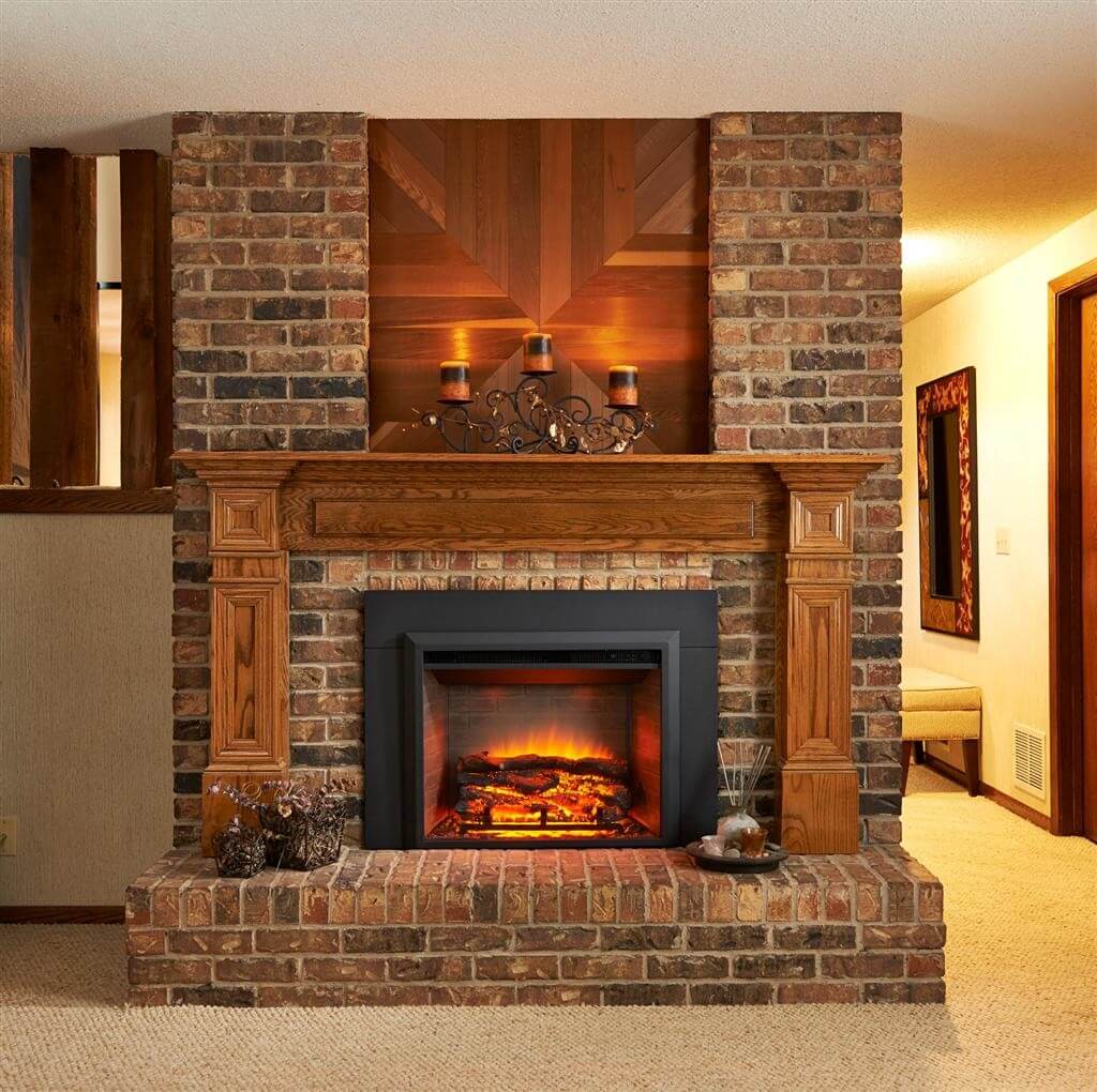 Brickwork masonry used to create fireplaces 