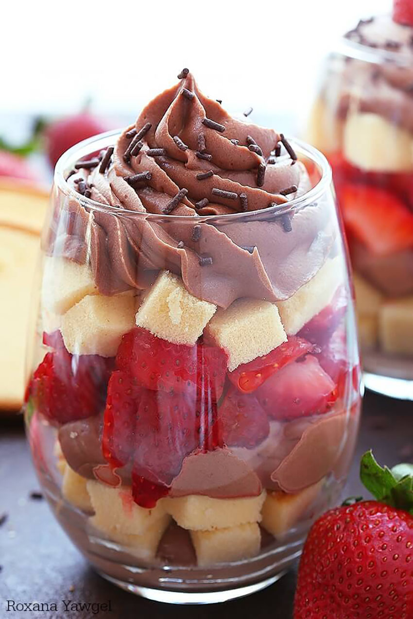 Chocolate Strawberry Parfait