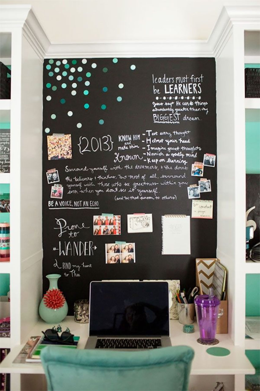 Chalkboard paint opens up so many decorating possibilities! 