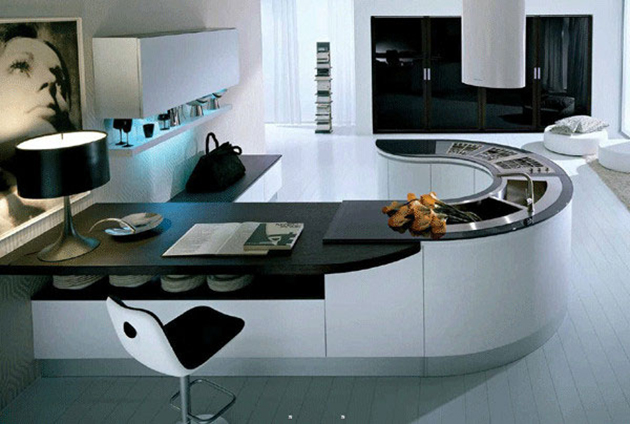 J-shaped-kitchen-island