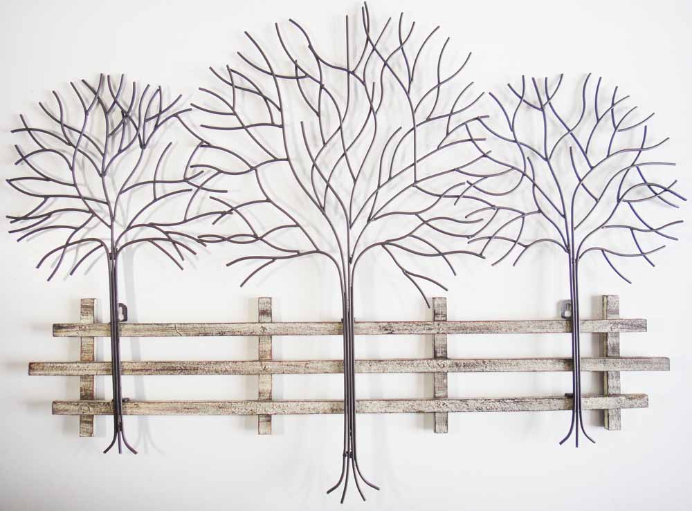 Metal can be used to make unique and industrial style wall art.