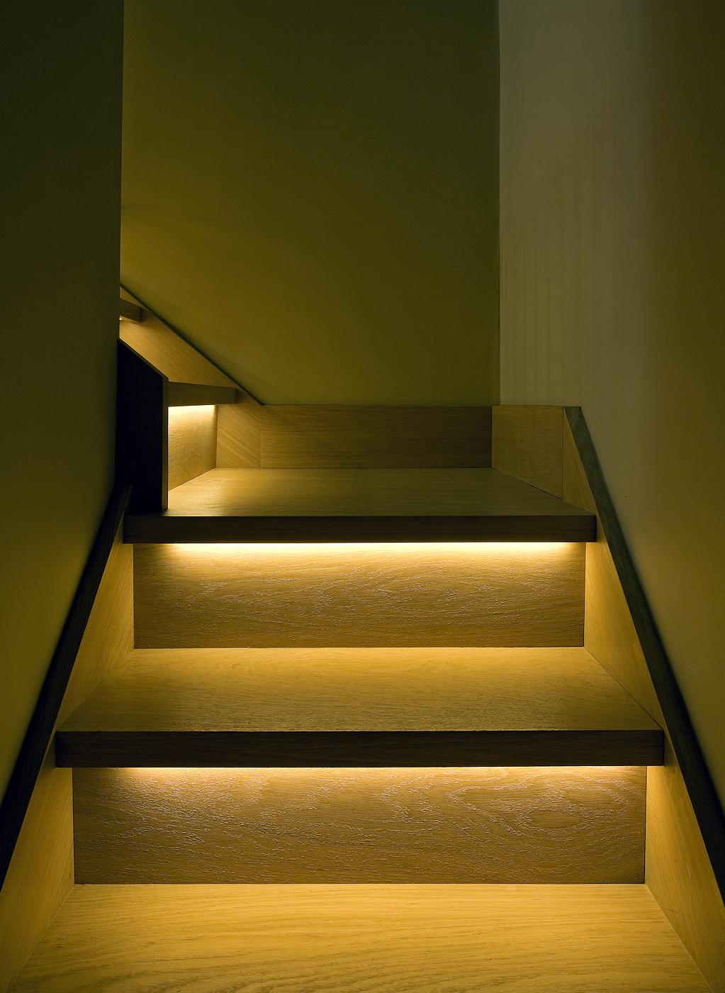 LED lighting can illuminate your stairs as well as provide ambient lighting for your home.