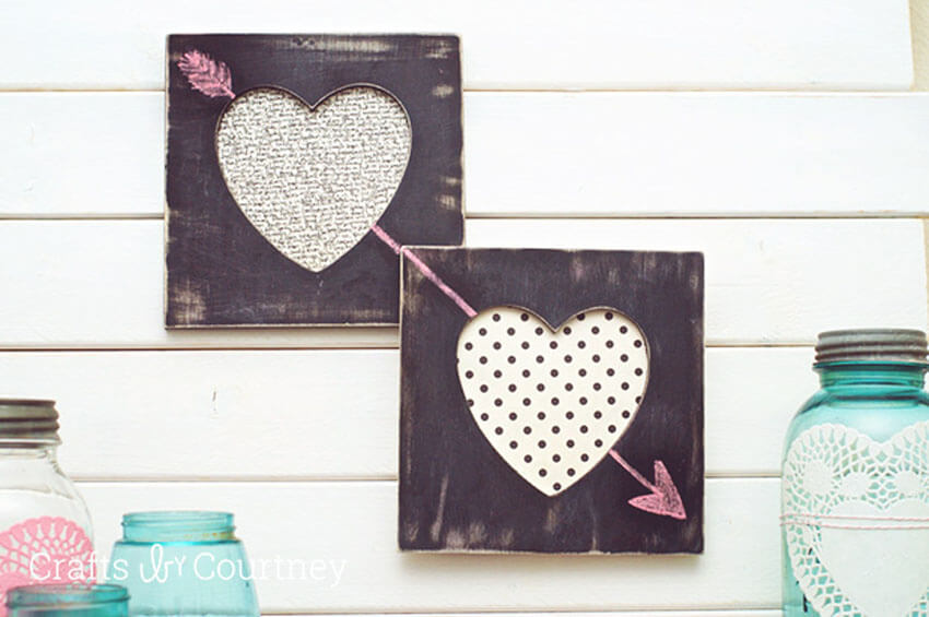 DIY chalkboard hearts are the perfect DIY gift for Valentin's Day!