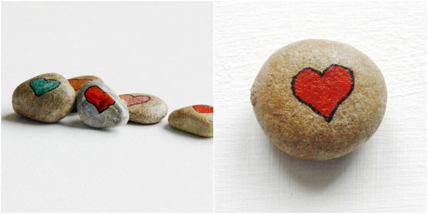 These adorable DIY love rocks are sure to make your loved one smile!