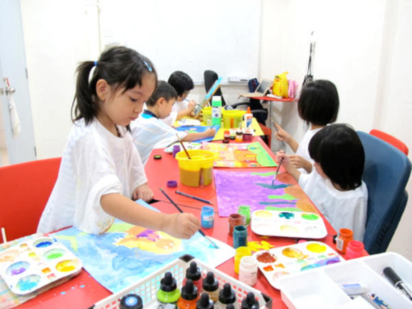 Arts and crafts are great for keeping kids entertained during rainy summer days.