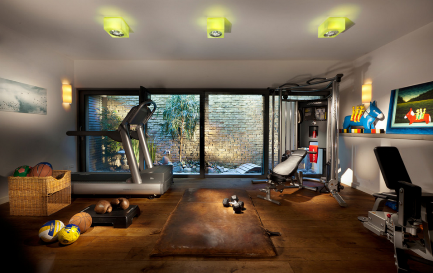 There are numerous benefits of having a gym at home. These cool home gym ideas will certainly inspire you. Image Source: Home and Garden Design Ideas