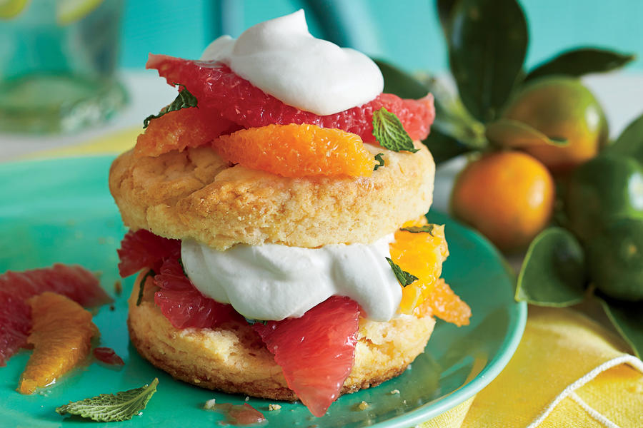 spring inspired citrus shortcakes