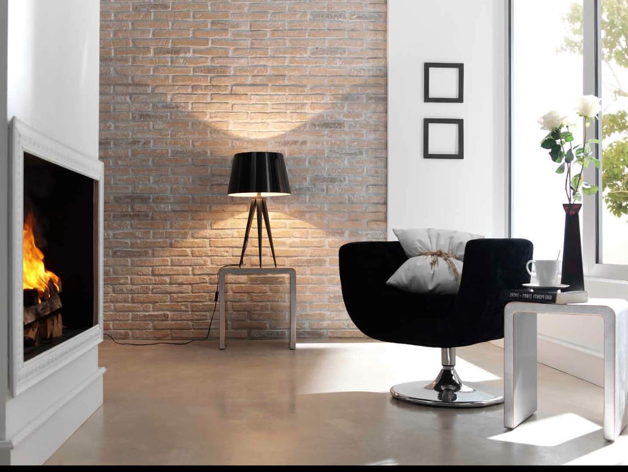 Brick provides a classy interior choice