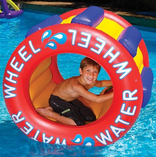 The water wheel swimming pool toy for kids!