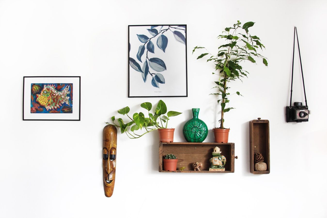 Wood, leather and houseplants will make your home feel cozier. Source: Unsplash 