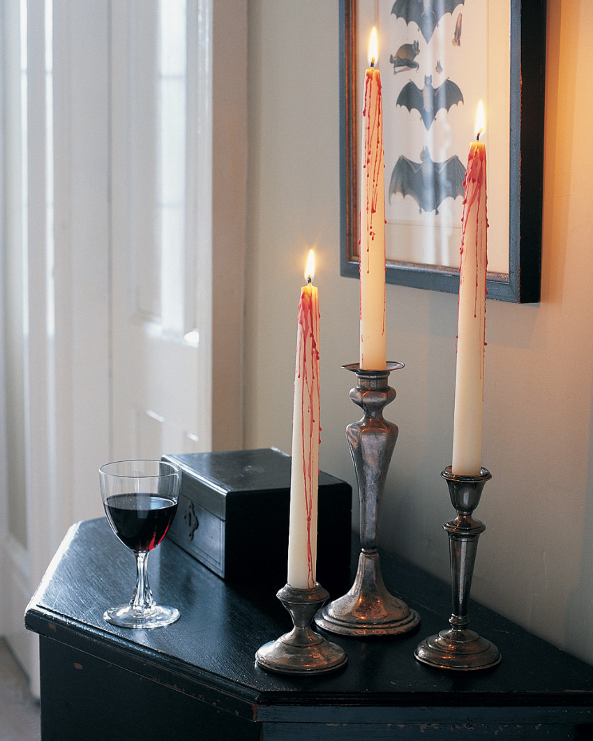 These candles can add a creepy look to any space. Source: Bobby Berk