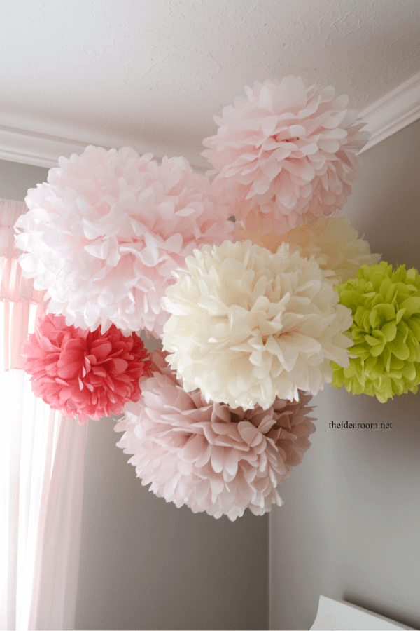 Pom-poms are a fluffy decor addition