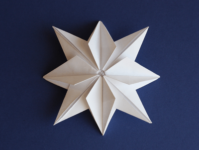 Origami stars are a festive way to bring in the new year