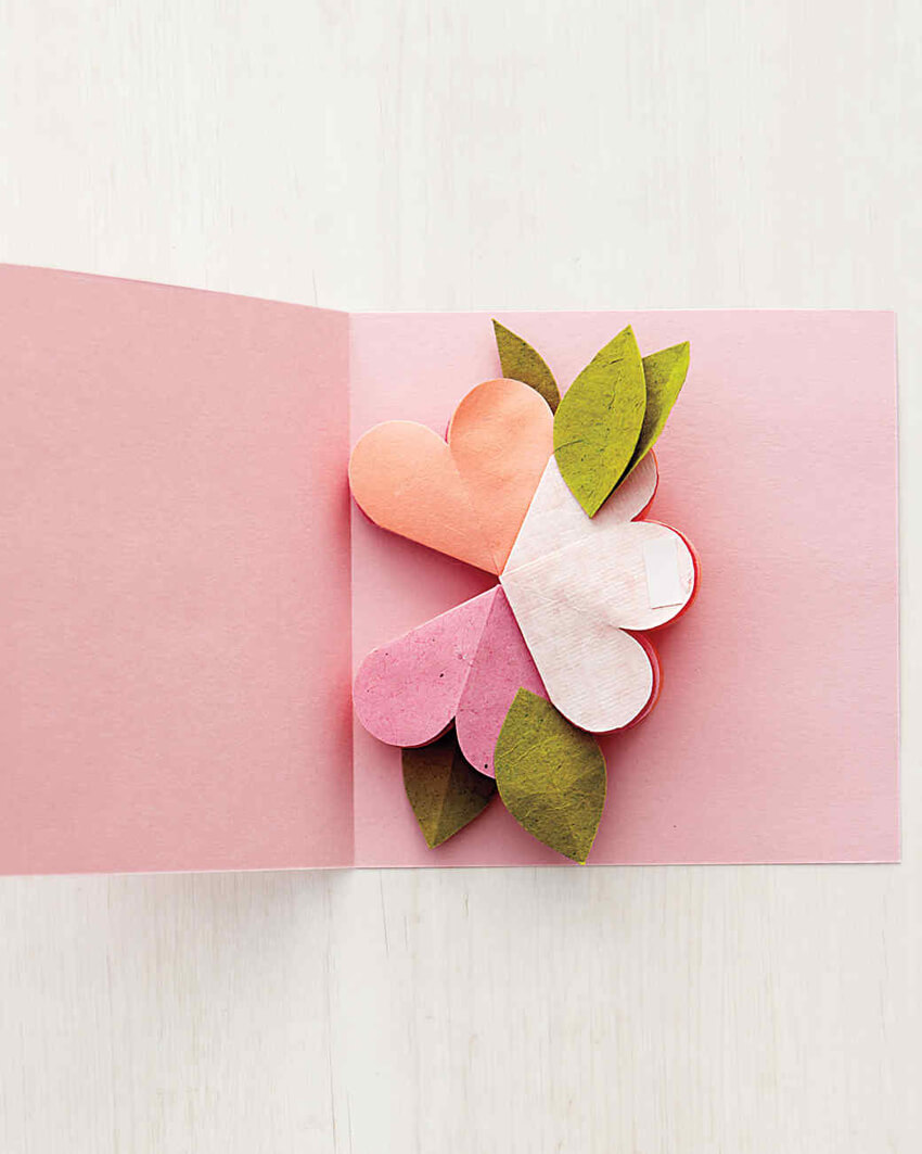 Make a pop-up flower card for your mom!