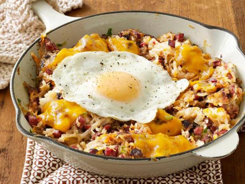 Corned beef, potatoes, and an egg? What more could you ask for?