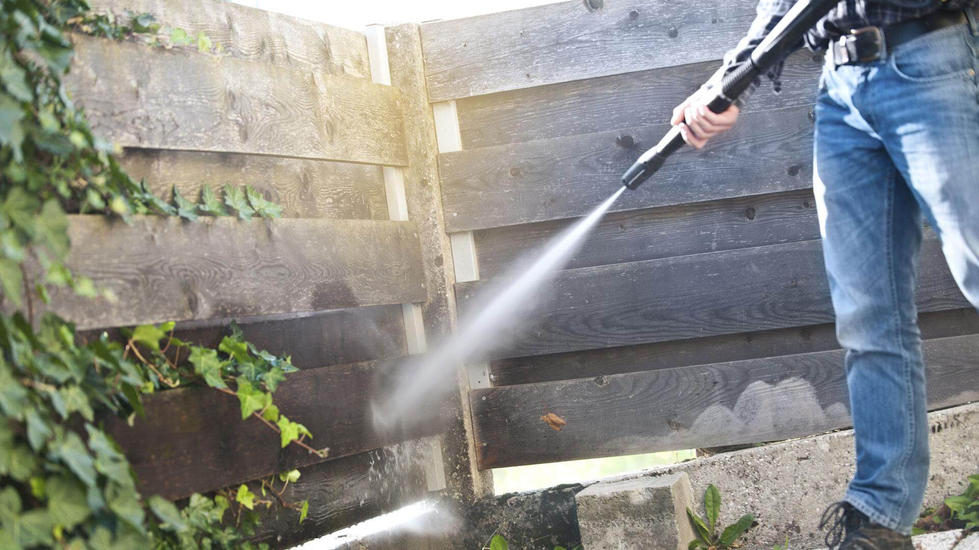 Power washing should only take place outdoors