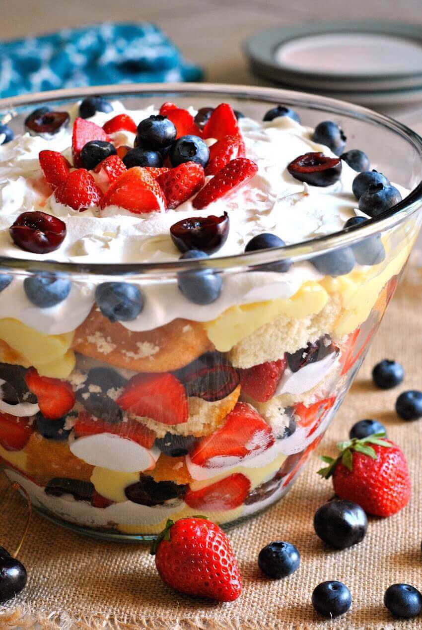 For dessert, nothing beats this Cherry Berry Trifle!