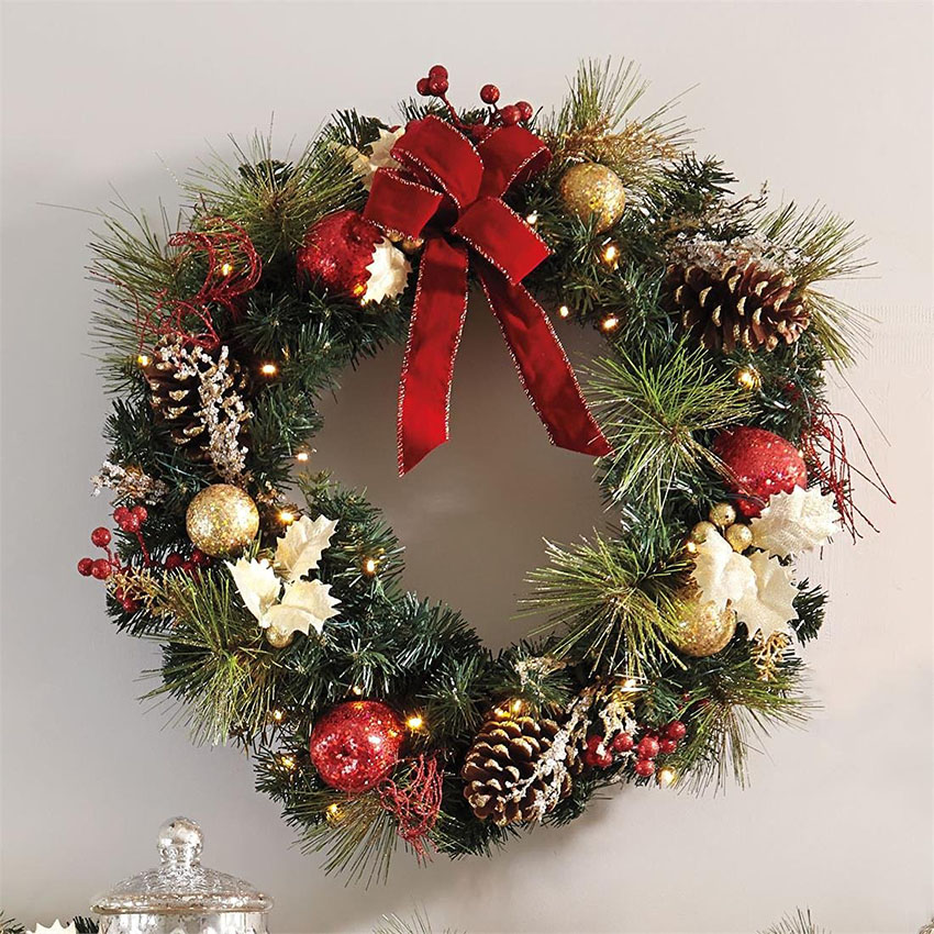 Christmas Wreath Decorating
