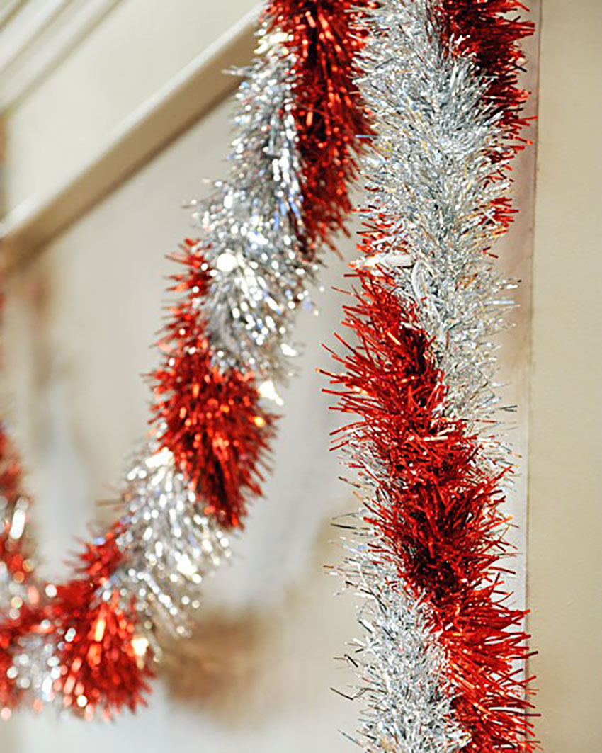 Tinsel Decorating Christmas