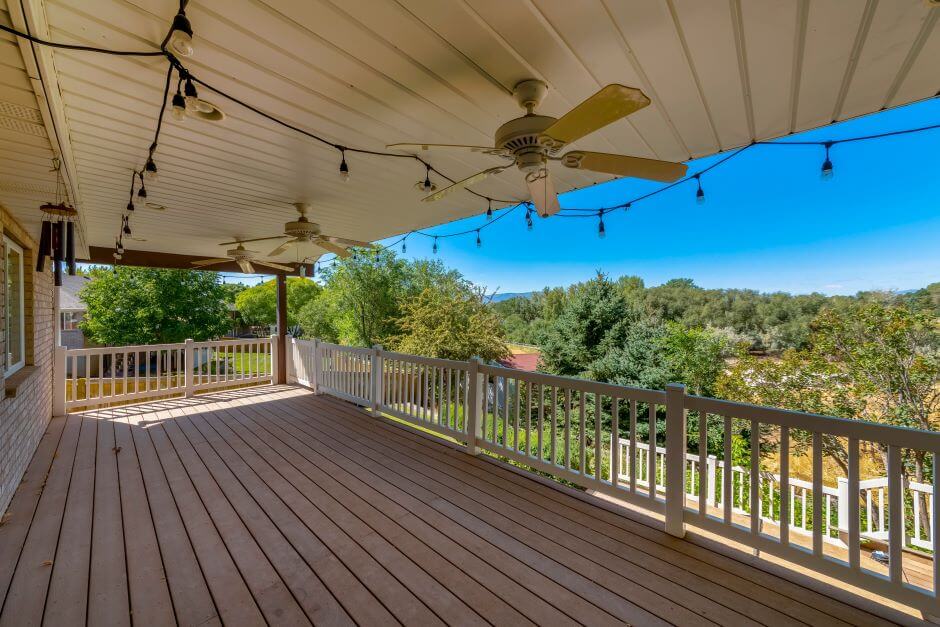 Add lighting under deck