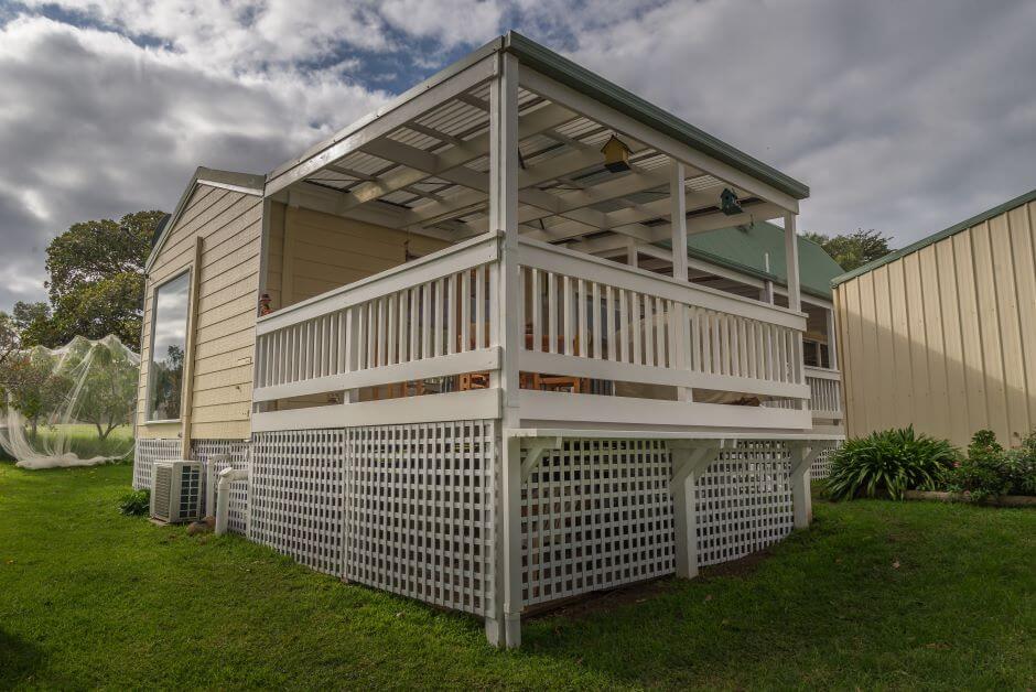 Skirting under deck